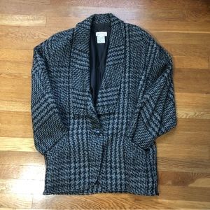 Vintage 1980s Wool Blazer Jacket